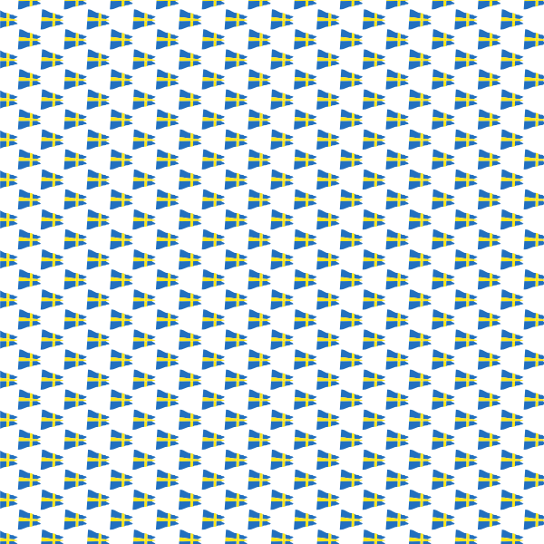 Background with Swedish flags