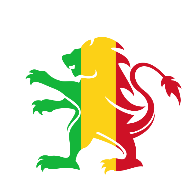 Mali Republic flag heraldic lion