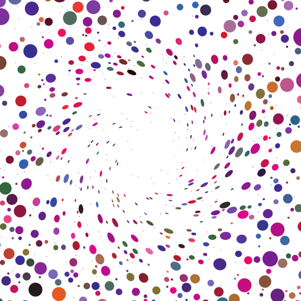 Random colored dots vector background