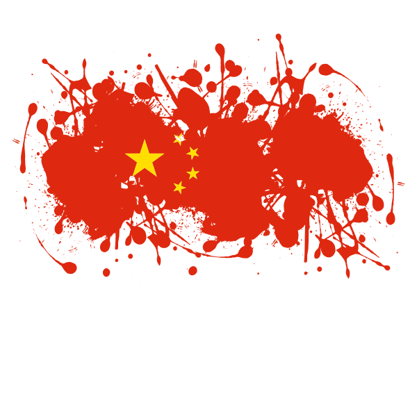 Chinese lag ink splatter