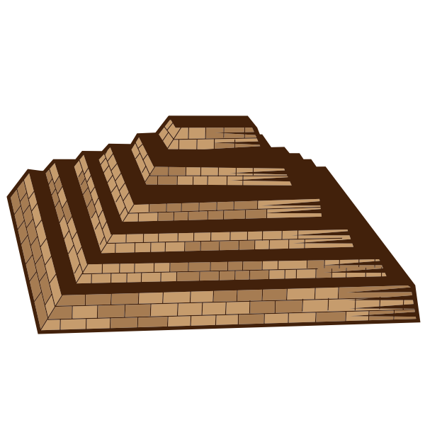 Ancient pyramid 3d graphics