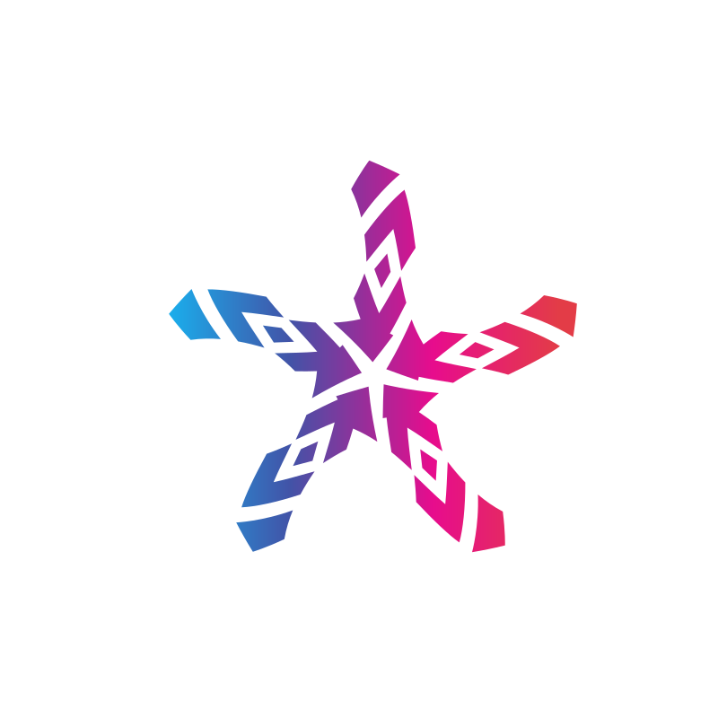 Stylized star logotype concept