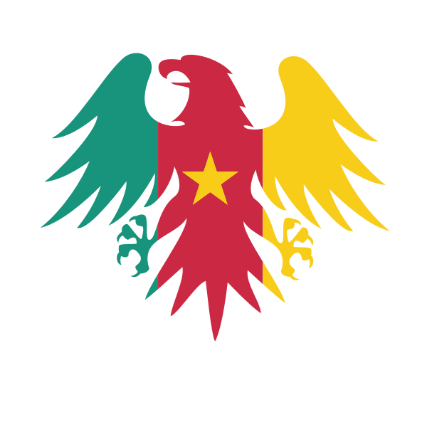 Cameroon heraldic crest flag