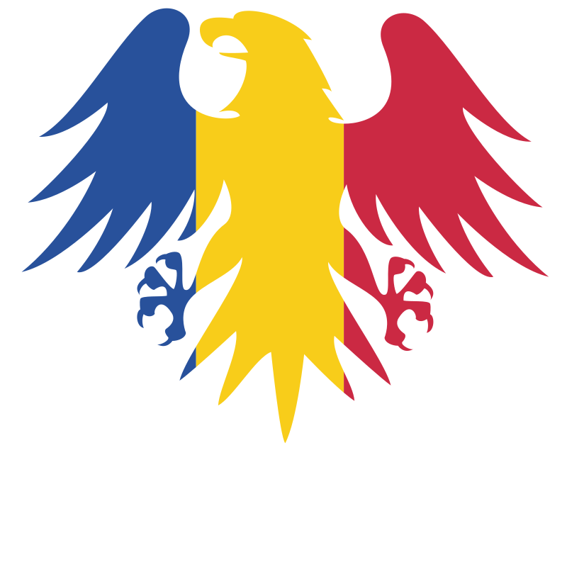 Romanian flag heraldic eagle