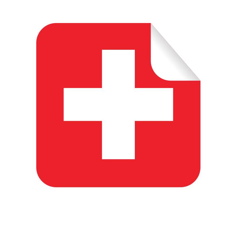 Swisss flag peeling sticker