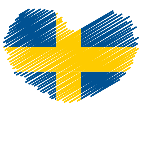 Swedish flag patriotic symbol