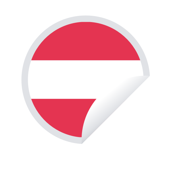 Peeling sticker Austrian flag-1613397536