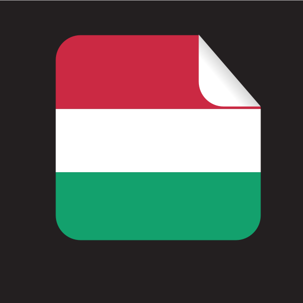 Hungary flag sticker