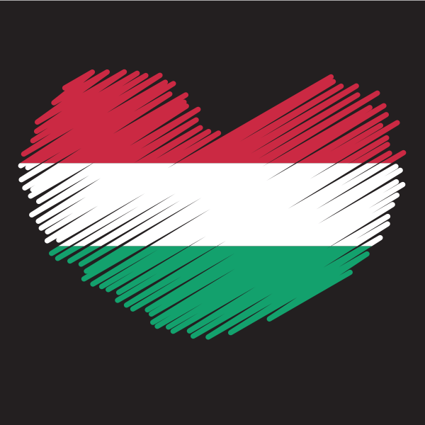 Hungarian flag patriotic symbol