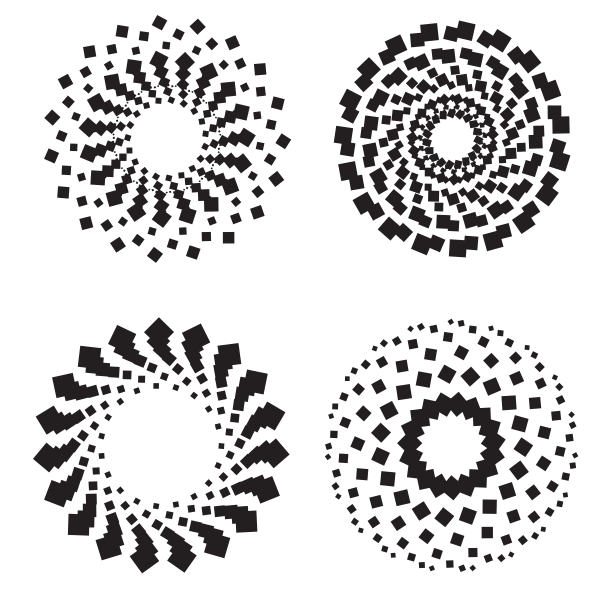 Circular decorative patterns