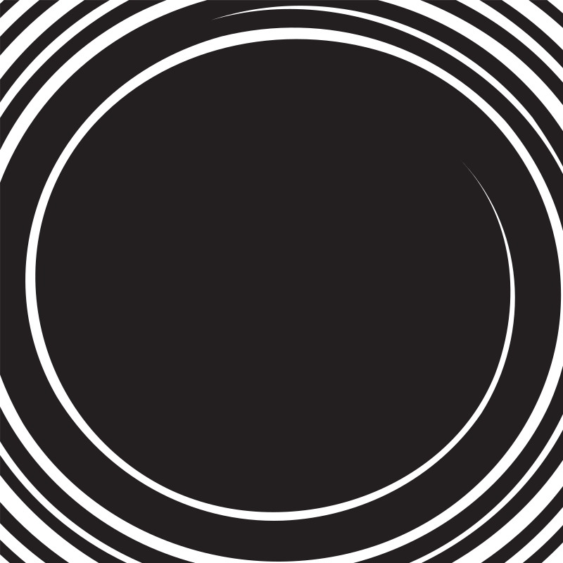 Black circle swirl effect