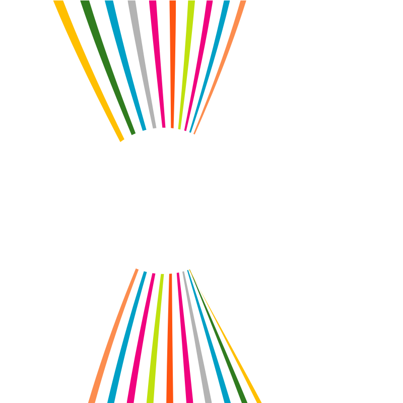 Coloured lines white circle