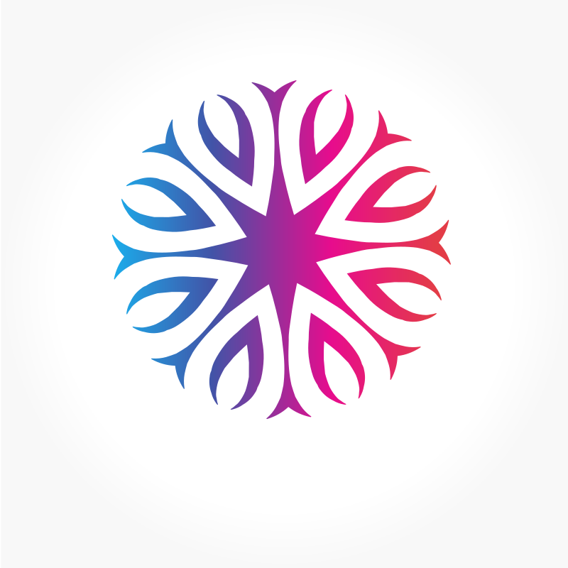 Floral logo design element (#2)