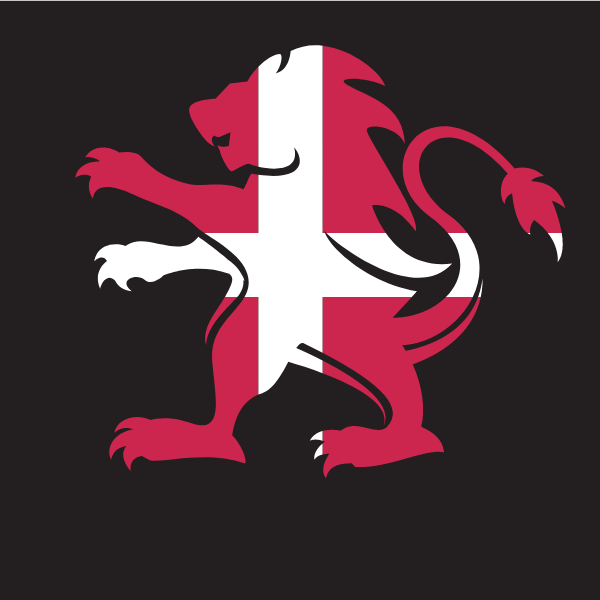 Danish flag lion symbol