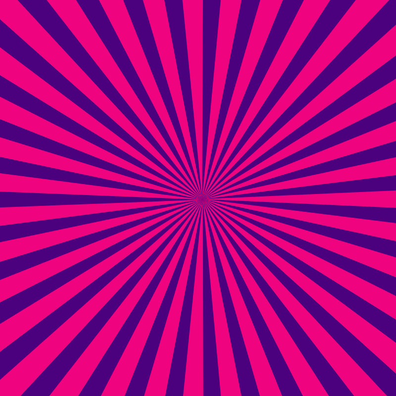 Purple and pink radial beams