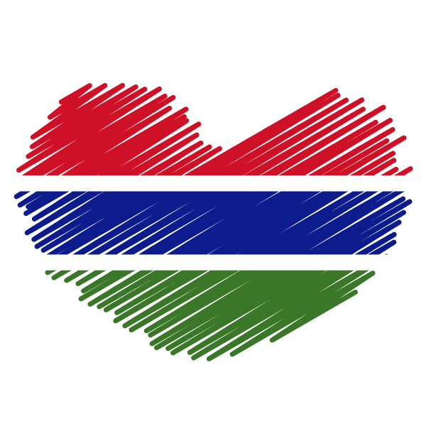 Gambian flag patriotic symbol