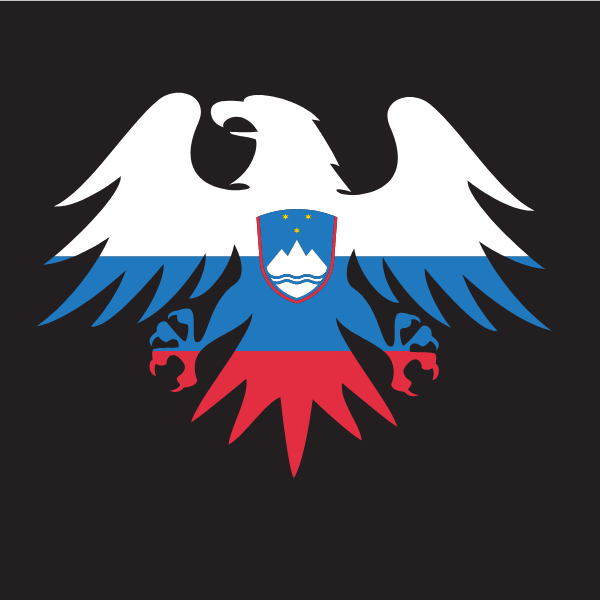 Slovenian flag emblem eagle