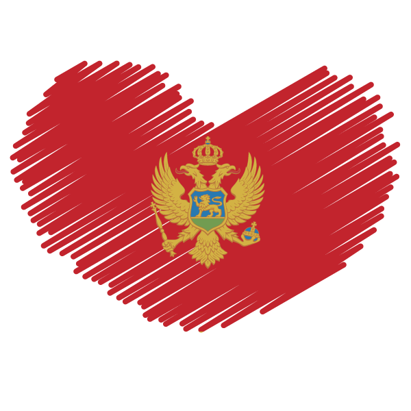 Montenegro flag patriotic symbol