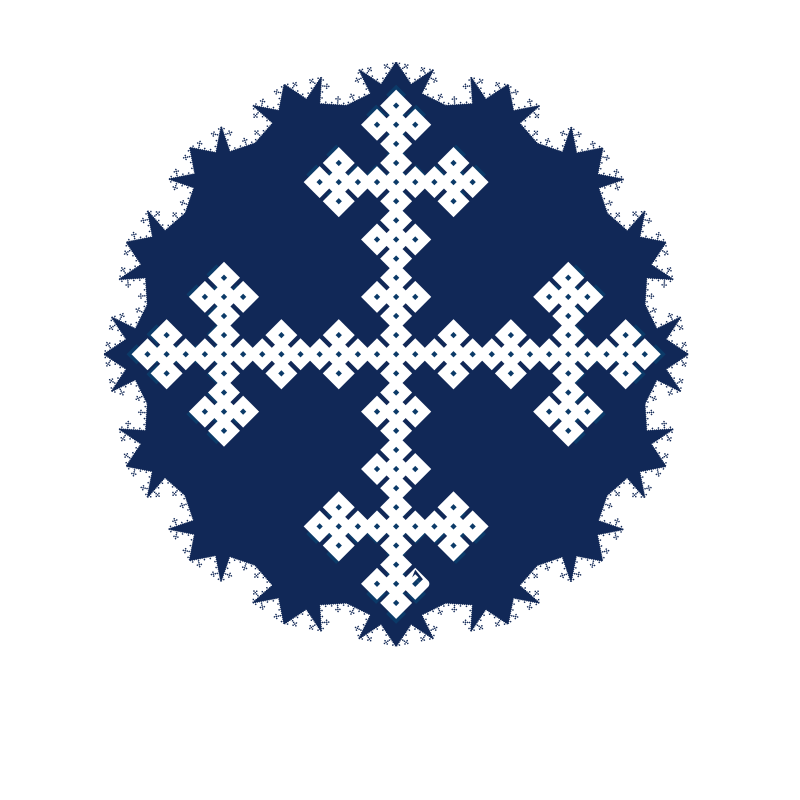Religious cross blue symbol