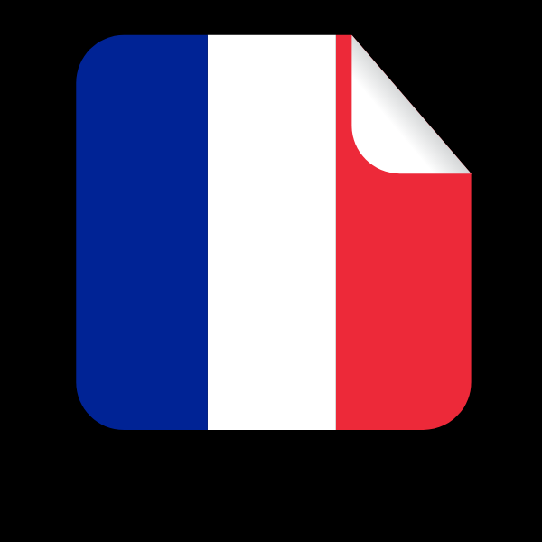Flag of France peeling sticker