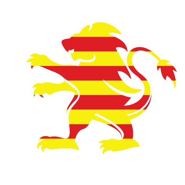 Catalan flag heraldic lion
