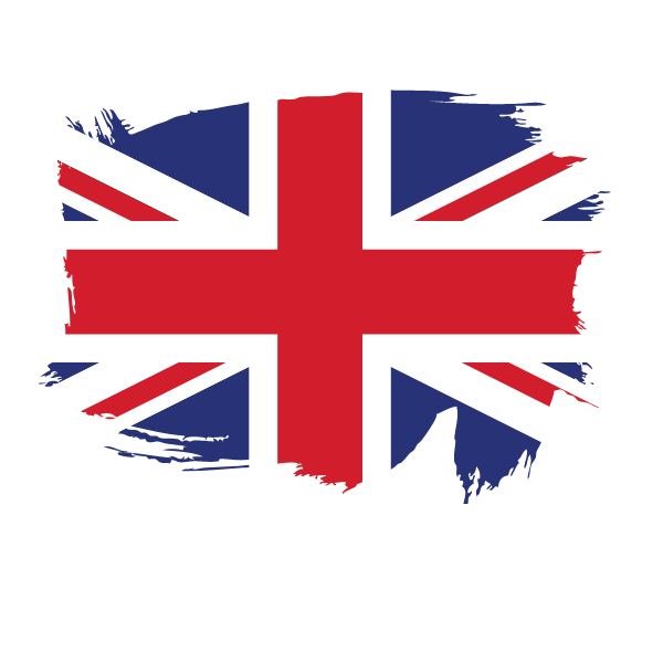 Painted flag of the UK