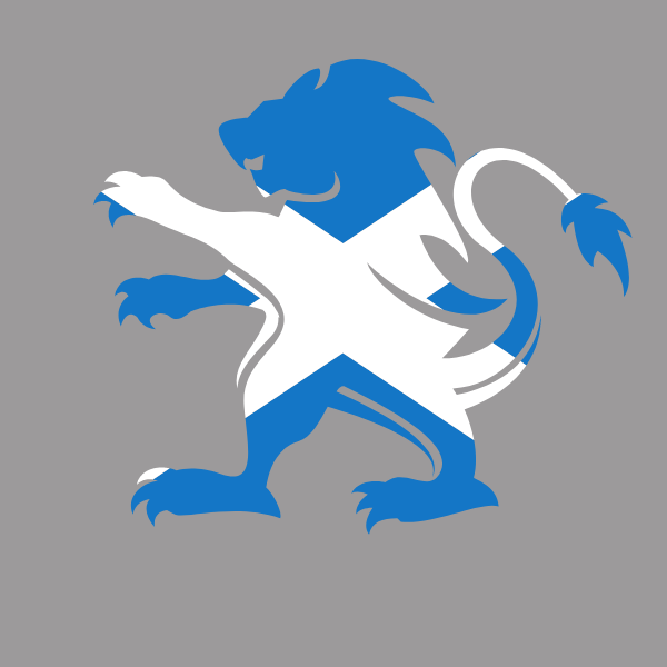 Scottish flag heraldic lion symbol
