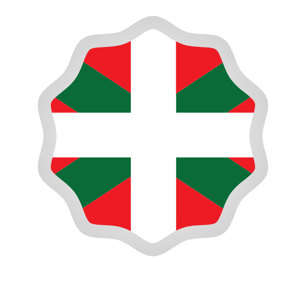 Basque flag sticker clip art