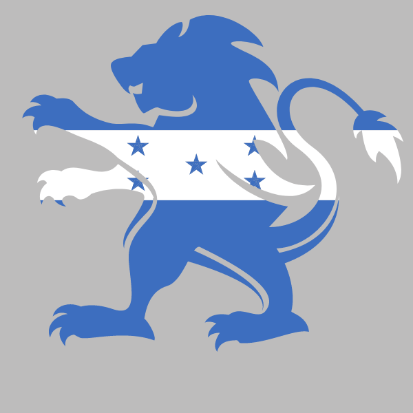 Honduras flag heraldic lion