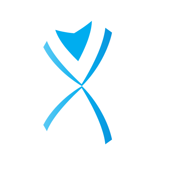 Blue logotype concept happy person