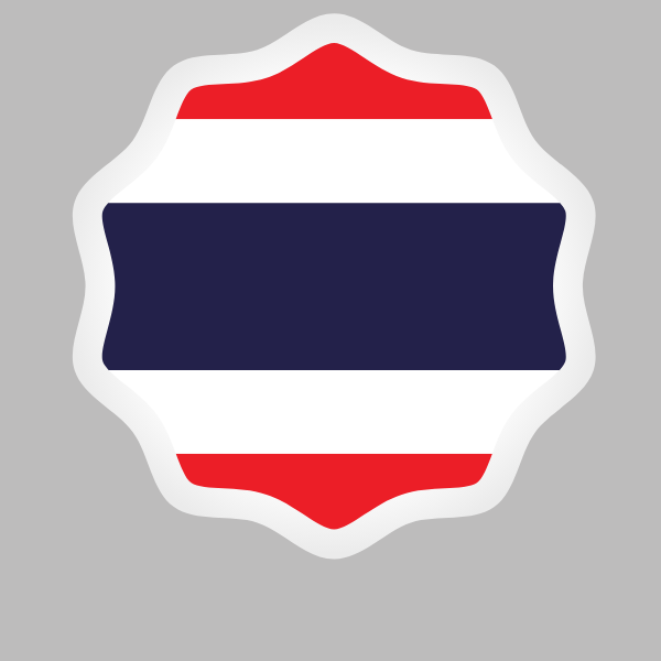 Thailand flag sticker symbol