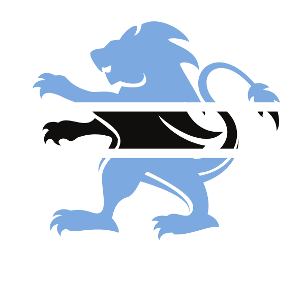 Botswana lion flag emblem