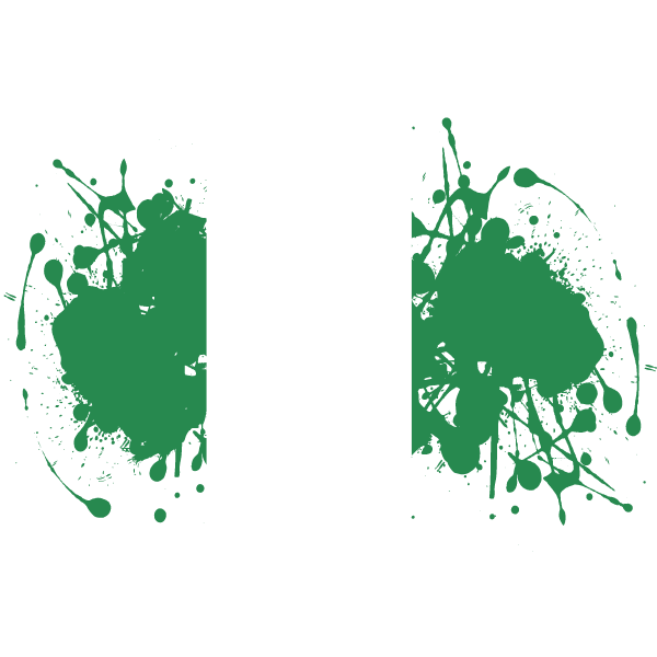 Nigerian flag ink grunge