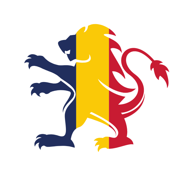 Chad flag heraldic lion