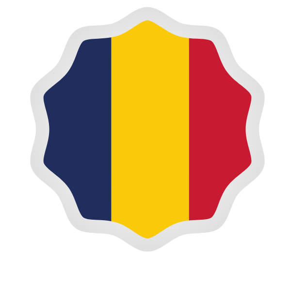 Chad flag sticker symbol