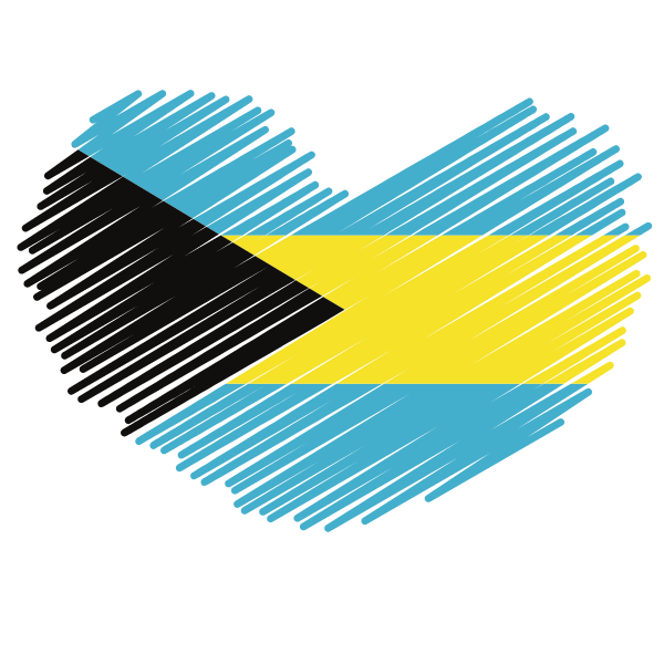 Bahamas patriotic flag symbol
