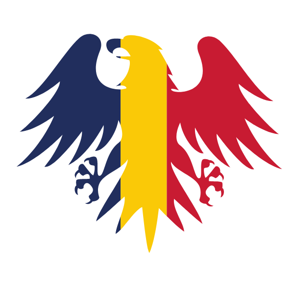 Chad flag heraldic eagle