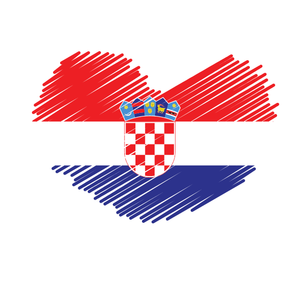 Croatia flag patriotic symbol