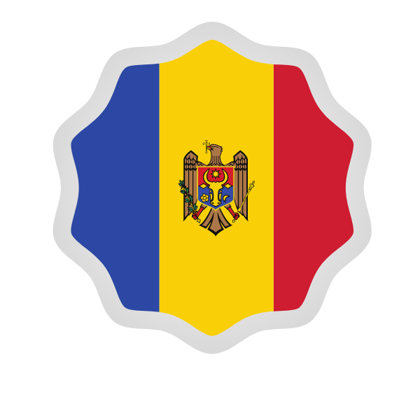 Moldova flag sticker