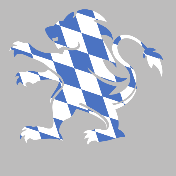 Bavarian flag heraldic lion