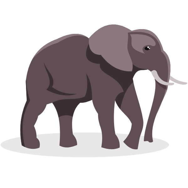 Elephant animal cartoon clip art | Free SVG