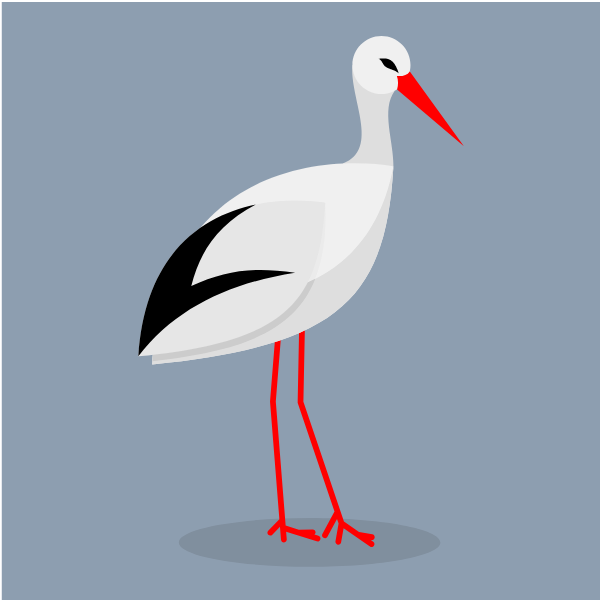 Stork bird clip art