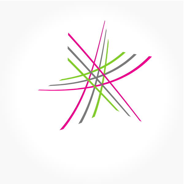 Colorful lines logotype concept