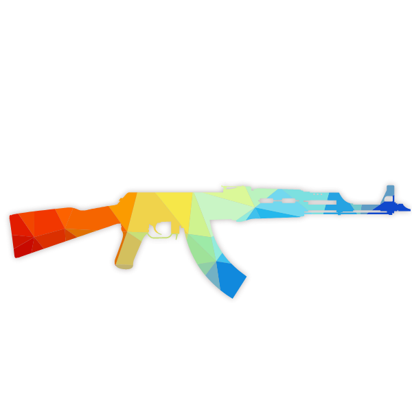 Kalashnikov weapon silhouette