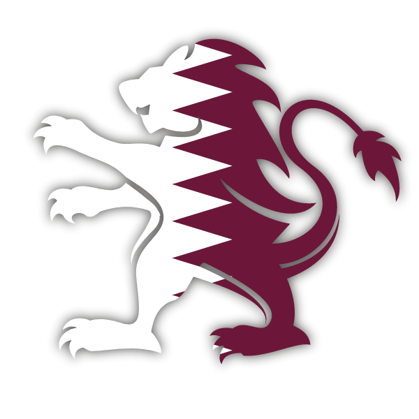 Qatar flag heraldic lion