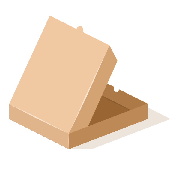 Cardboard box 3d vector
