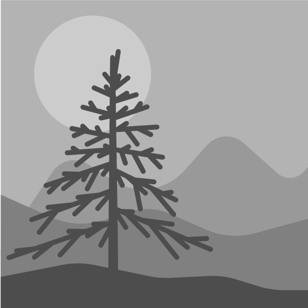 Tree silhouette grey color