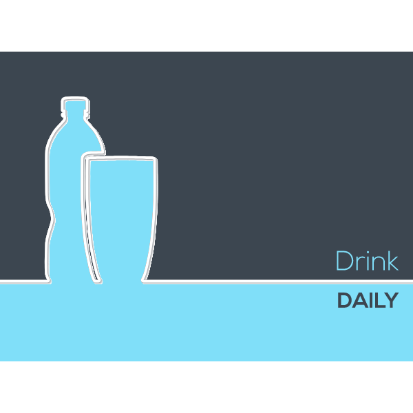 Water drink bottles vector background