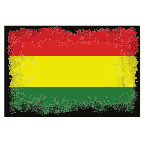 Flag of Bolivia grunge effect
