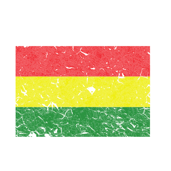 Flag of Bolivia worn out